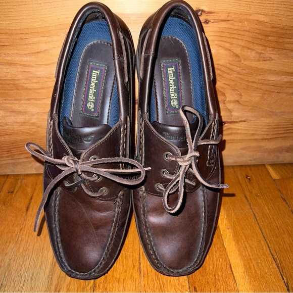 Timberland Other - Timberland mens brown leather Boat Shoes Excellent condition